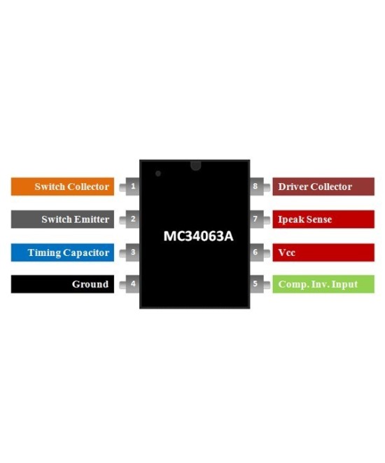 Regulador de Voltaje MC34063ECD-TR (SMD/SMT)