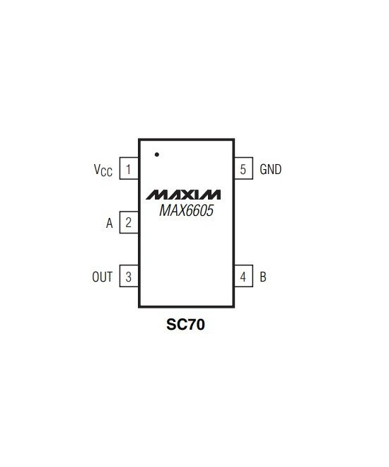 CI Sensor de temperatura MAX6605MXKT (SMD/SMT)