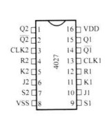 Flip Flop dual CD4027BNSR (SMD/SMT)