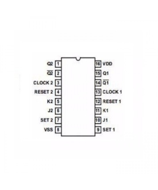 Flip Flop dual CD4027BE (PDIP)