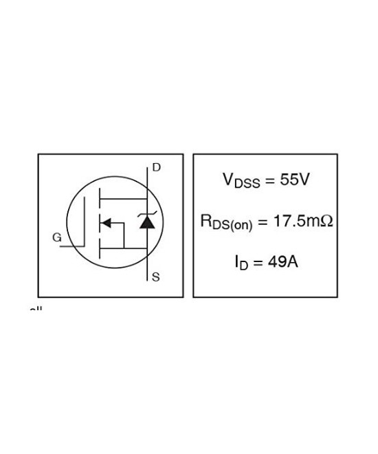 Transistor MOSFET IRFZ44N (TO)