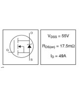 Transistor MOSFET IRFZ44N (TO)