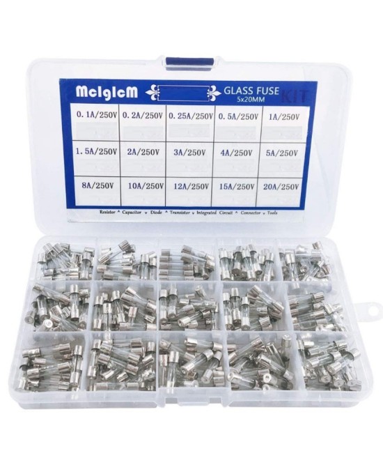 Fusible de Vidrio 0.1-20A 250V 5x20mm