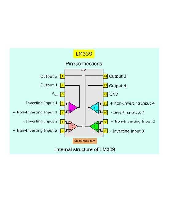 Comparador de voltaje LM339N (DIP)