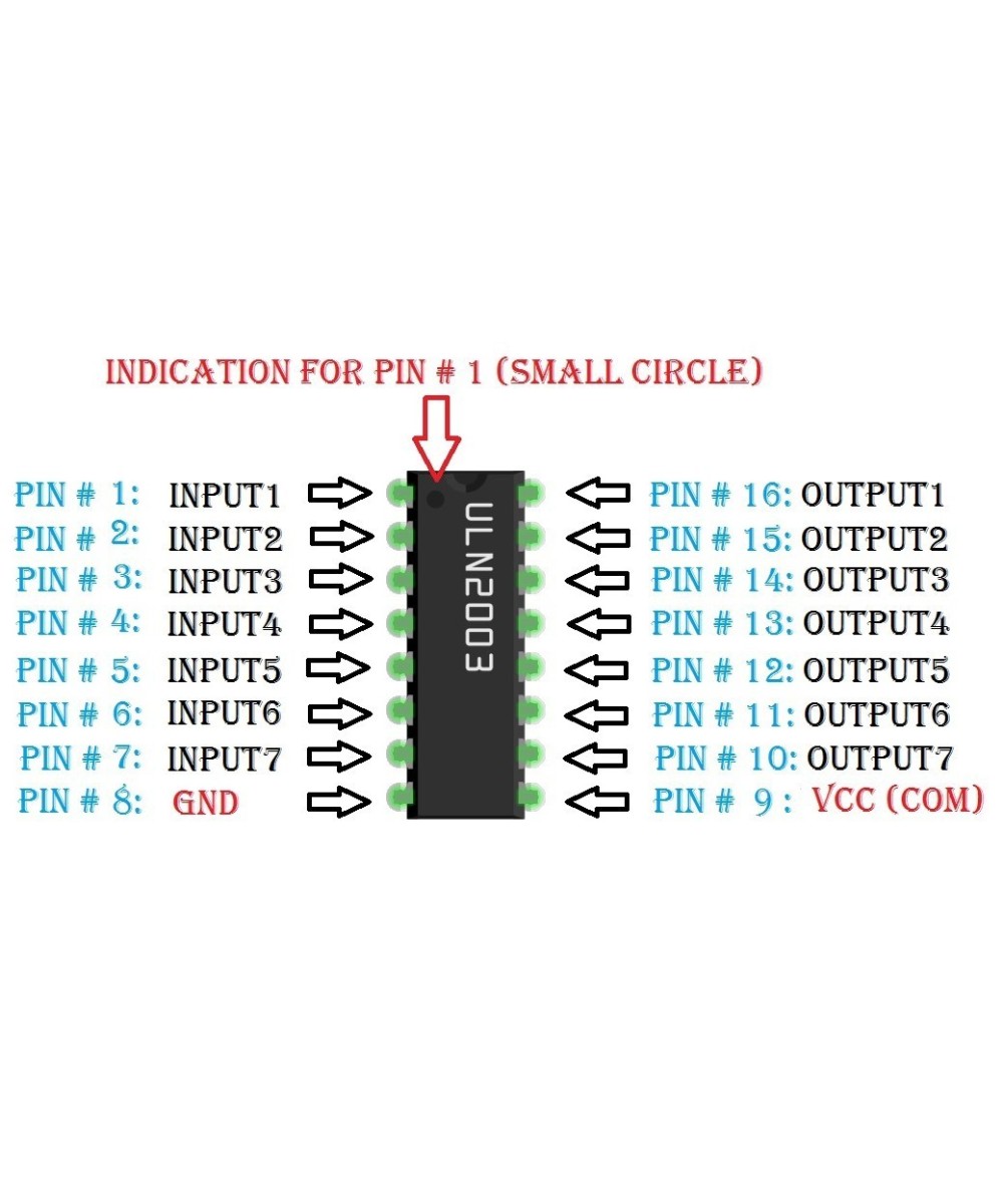 Controlador darlington ULN2003AN (DIP)