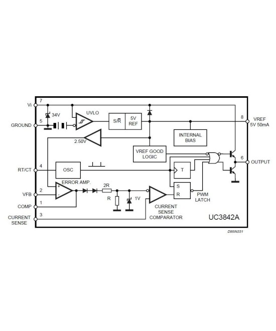 Controlador PWM UC3843AN (DIP)