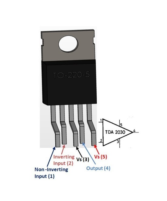 Amplificador de audio TDA2030AN (DIP)