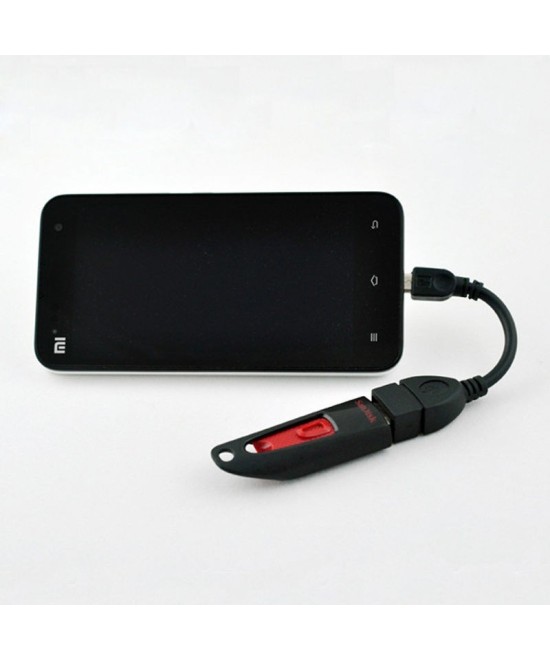 Cable OTG micro usb macho a hembra usb