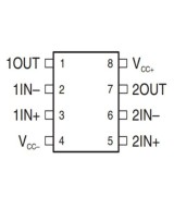 Amplificador de audio NE5532P (DIP)