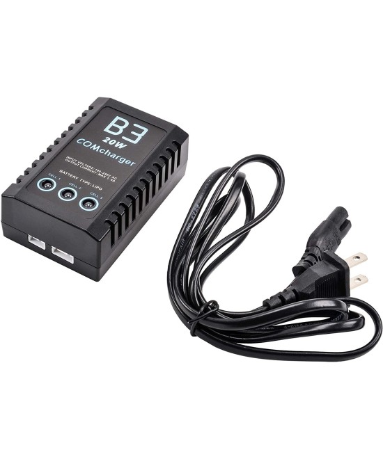 Cargador de bateria 2S, 3S 7.4V/11.1V B3 20W COMcharger