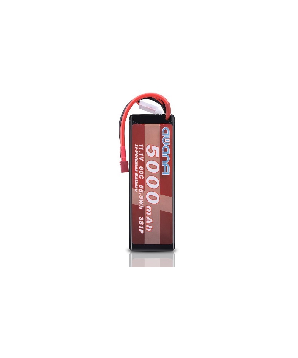 Batería tipo LiPo recargable 11.1V 60C 5000mAh 55.5Wh 3S1P AWANFI