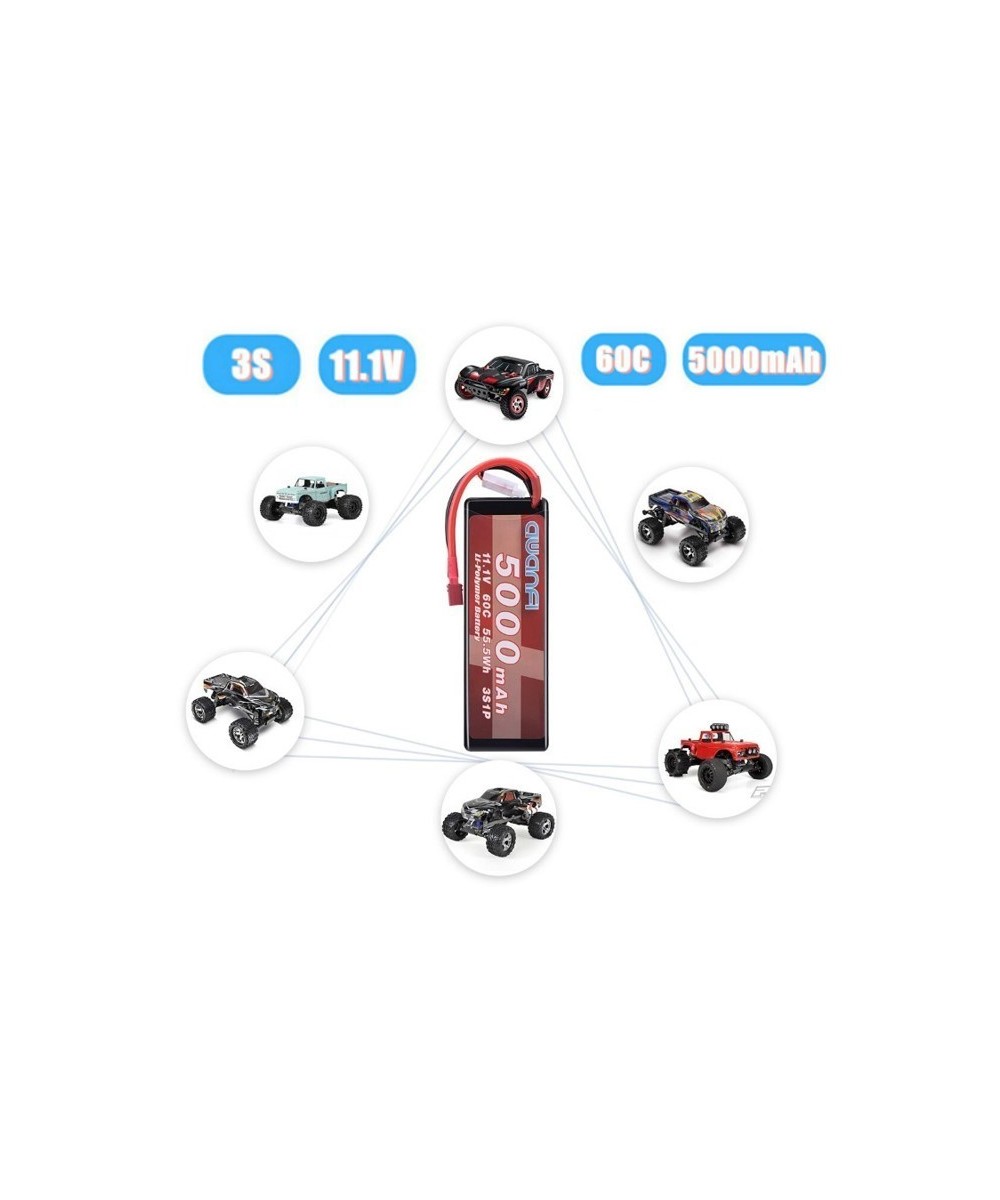 Batería tipo LiPo recargable 11.1V 60C 5000mAh 55.5Wh 3S1P AWANFI