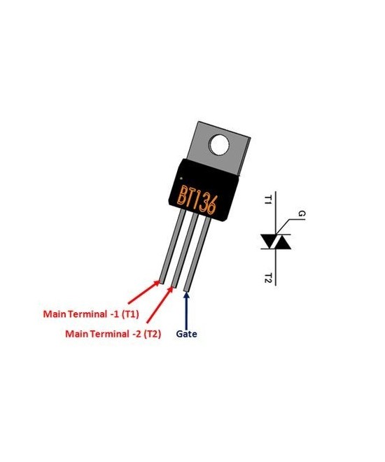 Triac BT136-600E 600V 27A (TO)