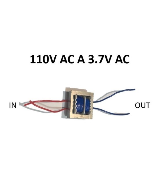 Transformador AC-AC 110V AC a 3.7V AC 0.5W