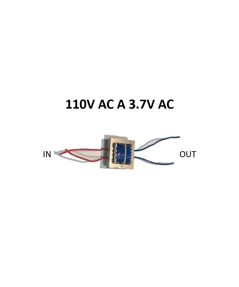 Transformador AC-AC 110V AC a 3.7V AC 0.5W