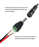 Conector DC 2.1mm interior x 5.5mm exterior hembra - macho (2U)