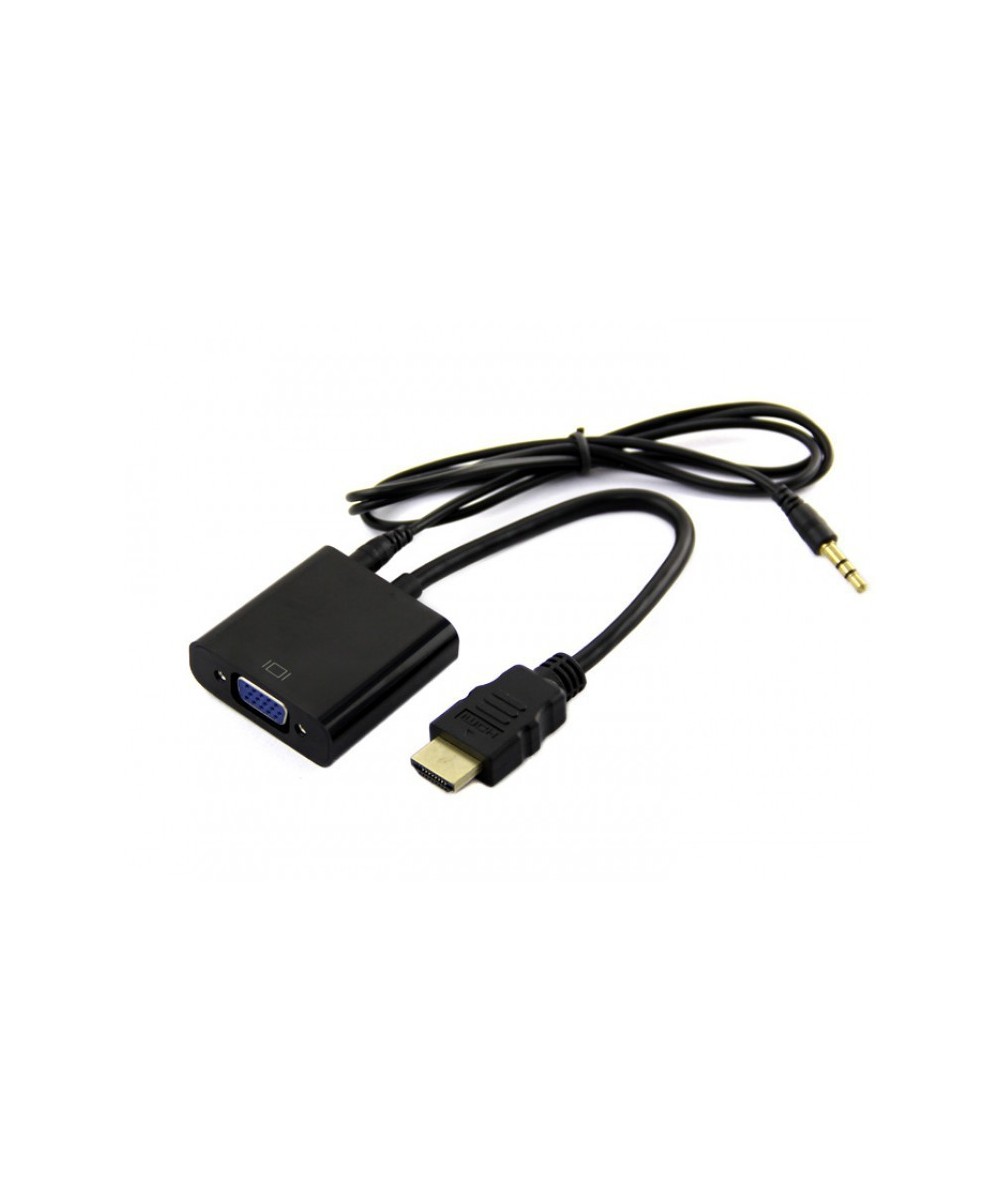 Convertidor de video de HDMI a VGA mas audio