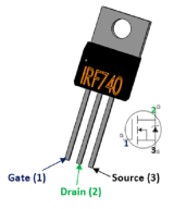 TRANSISTOR CANAL N MOSFET IRF740 TO-220 400V 10A