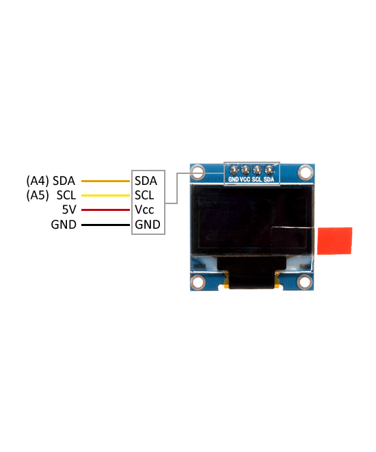 Pantalla Display OLED 0.96 Pulgadas I2C-SPI 128x64