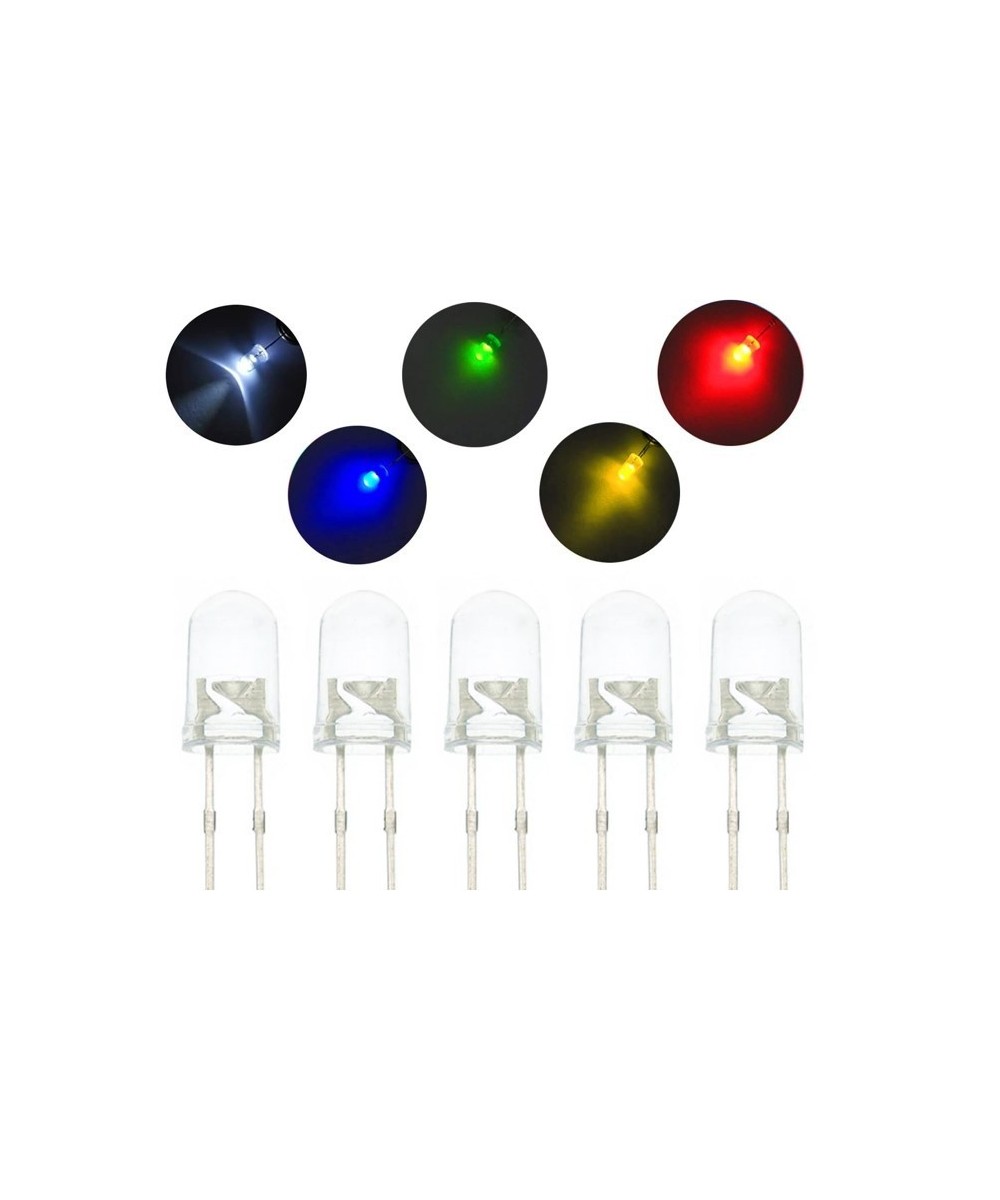 Diodos LED 100 piezas 5mm (SET)