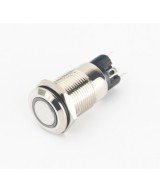 Interruptor Push Button con bloqueo 12mm con luz color verde / rojo