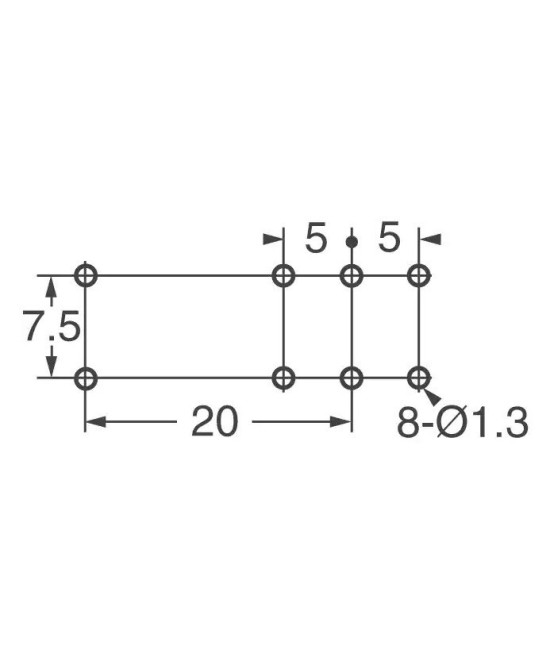 Rele de Potencia DPDT 12V 8A G2RL-2-DC12