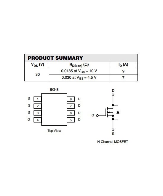 Regulador de Voltaje AO4407A (SO-8)