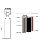 Bateria recargable Panasonic NCR18650GA 3.7V 3400mah 10A