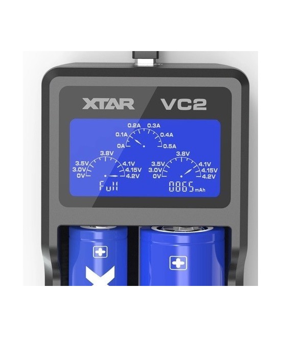 Cargador de Baterías Xtar VC2 2 Espacios