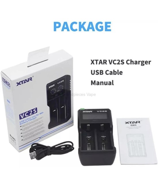 Cargador de Baterías Xtar VC2 2 Espacios
