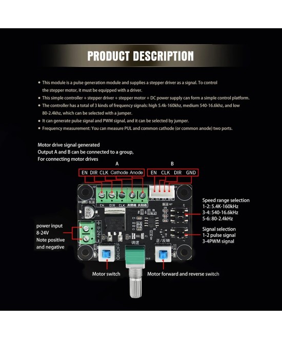 Generador de Pulso para Motor Paso a Paso MKS OSC V1.0 8-24V