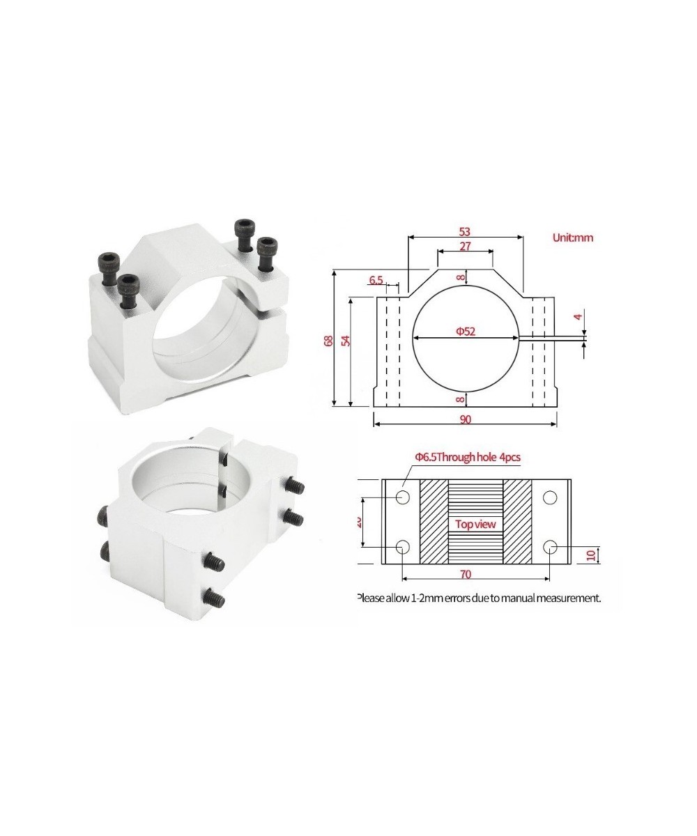 kit de Motor Spindle 500W 12000RPM con base y controlador