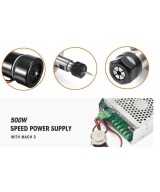 kit de Motor Spindle 500W 12000RPM con base y controlador