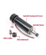 kit de Motor Spindle 500W 12000RPM con base y controlador