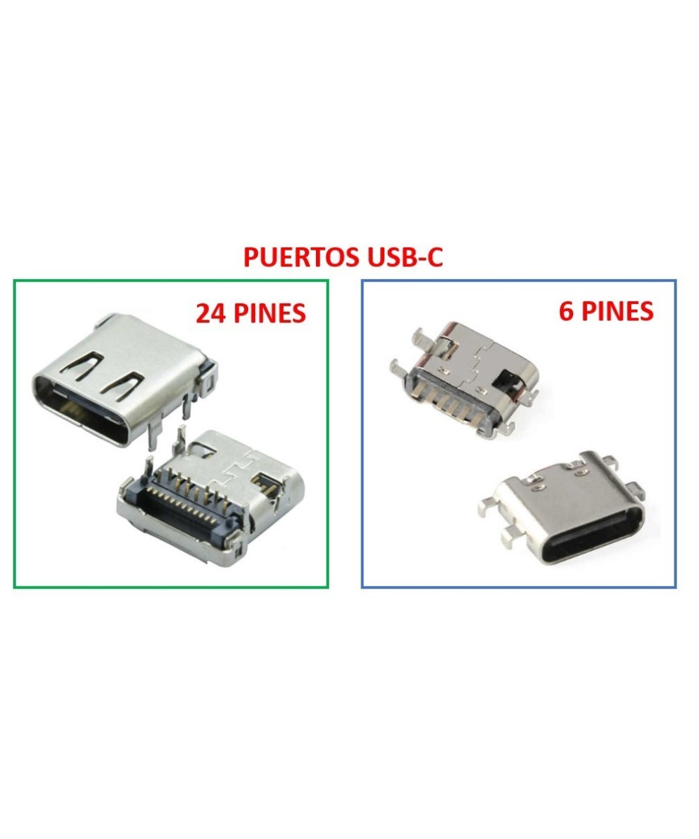 Puertos USB-c para PCB