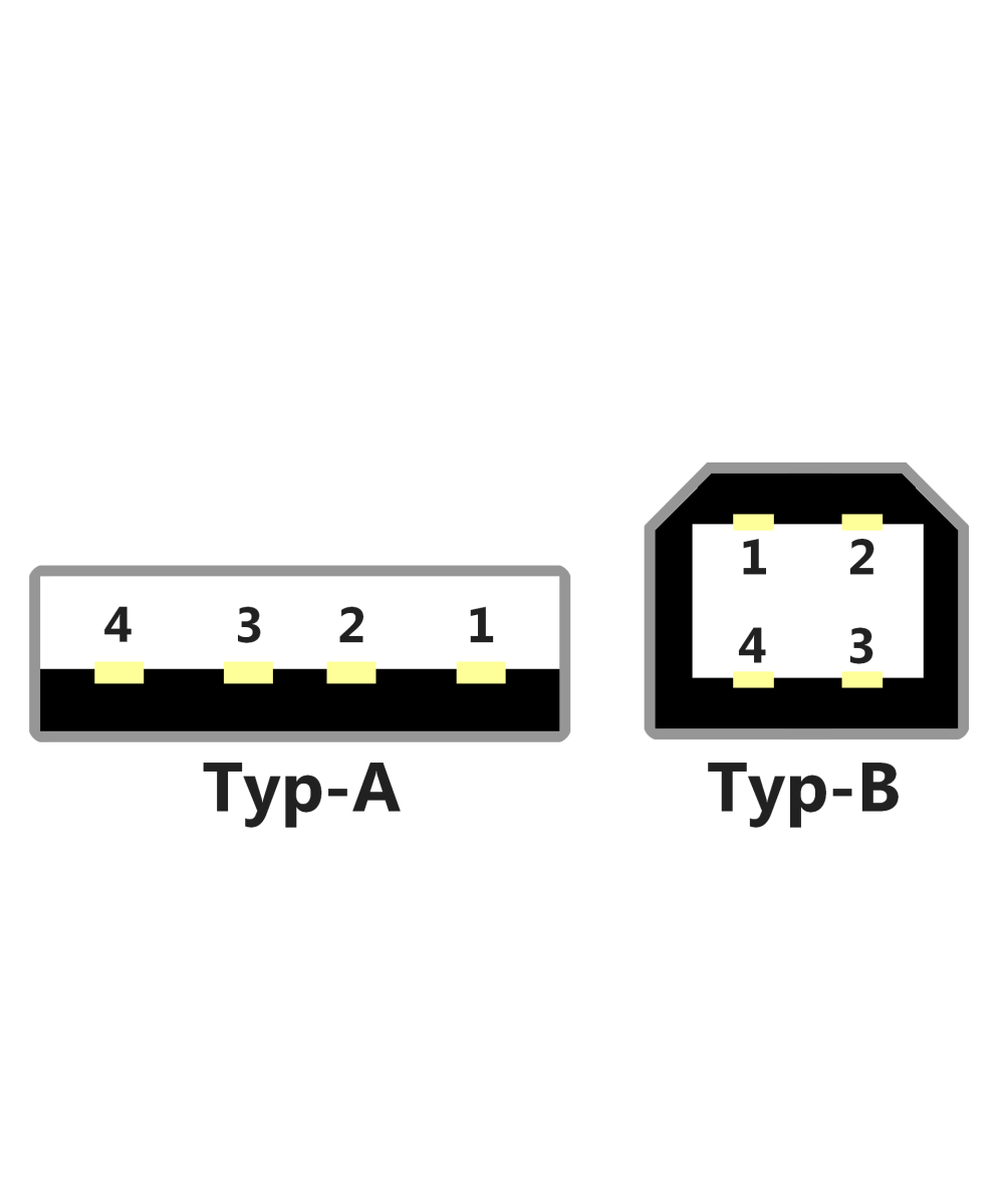 Puerto USB tipo B de 4 Pines