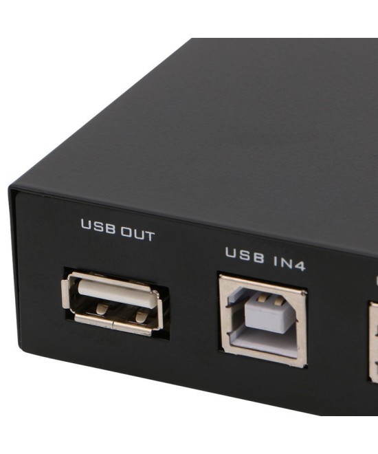 Switch USB de 4 puertos para impresoras