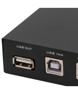 Switch USB de 4 puertos para impresoras