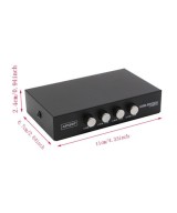 Switch USB de 4 puertos para impresoras