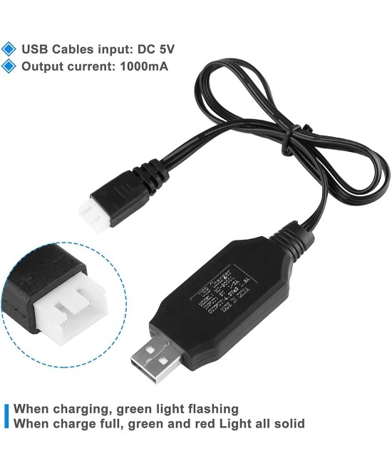 Bateria Recargable Li-Ion 18650 2S 7.4V 2000mAh con Cargador