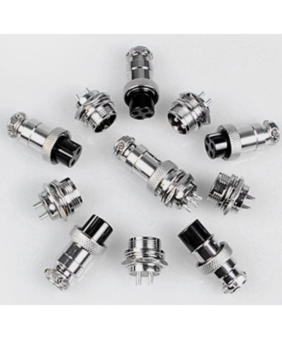 Conectores GX16 tipo aviador 16mm