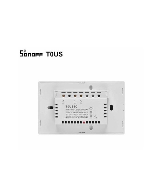 Interruptor Tactil de pared inteligente Wifi Sonoff T0US