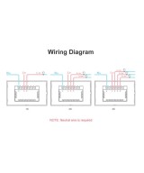 Interruptor Tactil de pared inteligente Wifi Sonoff T0US
