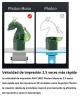 Impresora 3D de resina ANYCUBIC Photon Mono 4K + 1 resina