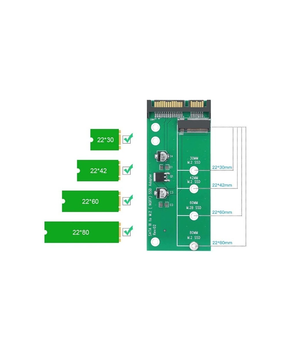 Adaptador SATA y tarjeta M2 a USB 2.0
