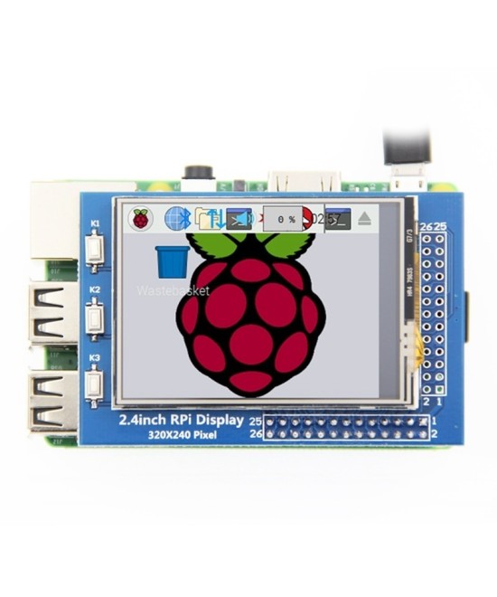 Pantalla Táctil para Raspberry Pi 2.4"