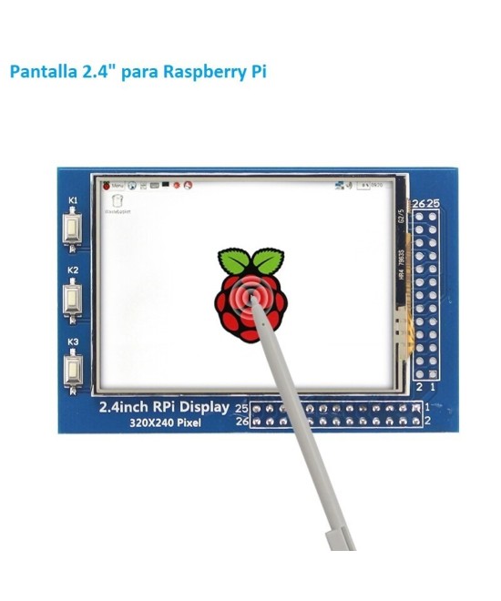 Pantalla Táctil para Raspberry Pi 2.4"