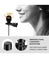 Mini Micrófono Lavalier para Celular Tipo USB-C