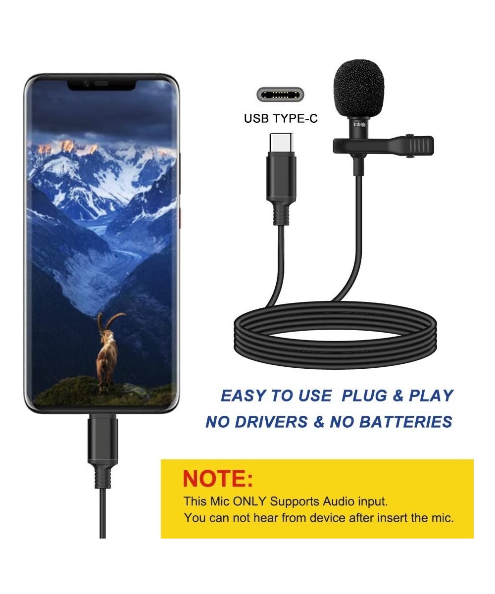 Mini Micrófono Lavalier para Celular Tipo USB-C