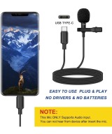 Mini Micrófono Lavalier para Celular Tipo USB-C